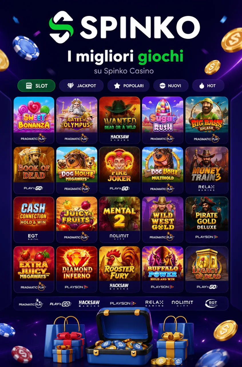 Griglia di slot colorati da diversi provider