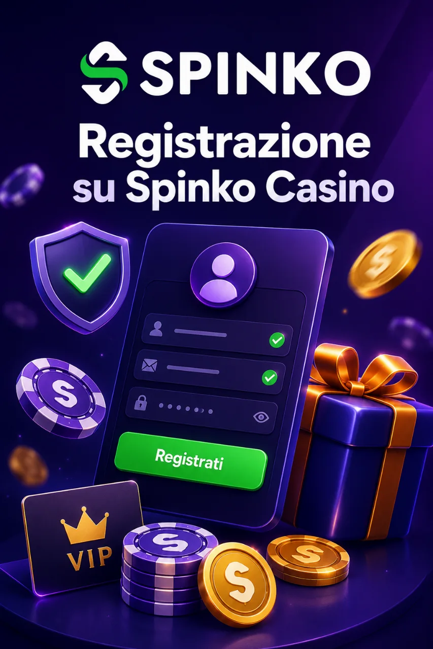 Registrazione su Spinko Casino
