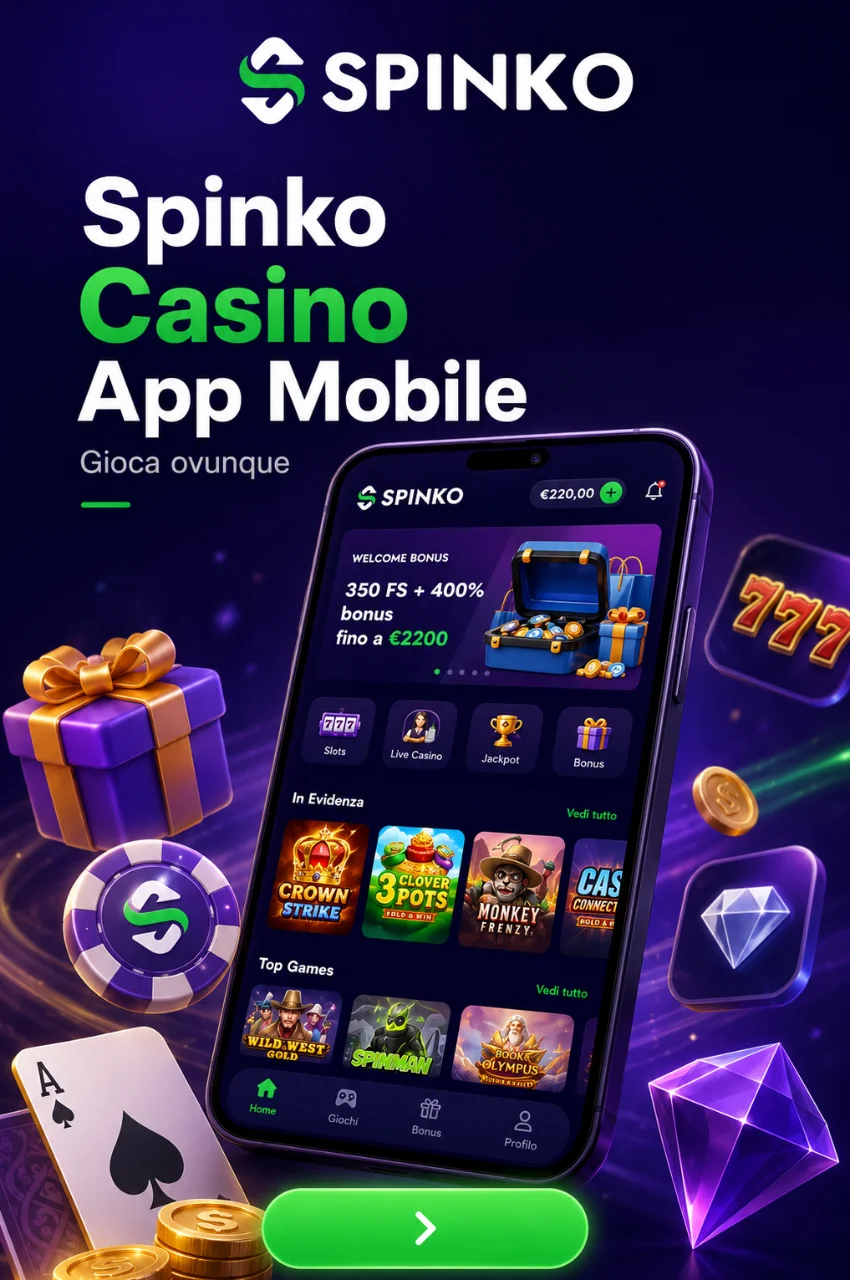 Spinko Casino App Mobile — Gioca Ovunque dal Tuo Smartphone