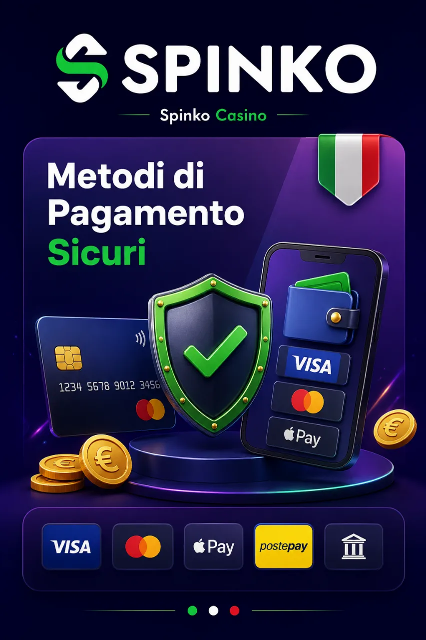 Spinko Casino — Metodi di Pagamento Sicuri per l'Italia